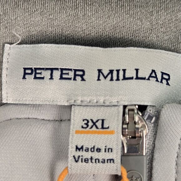 Peter Millar Crown Sport Perth Performance 1/4 Zip Pullover Men's 3XL Gray NWT - Picture 4 of 11